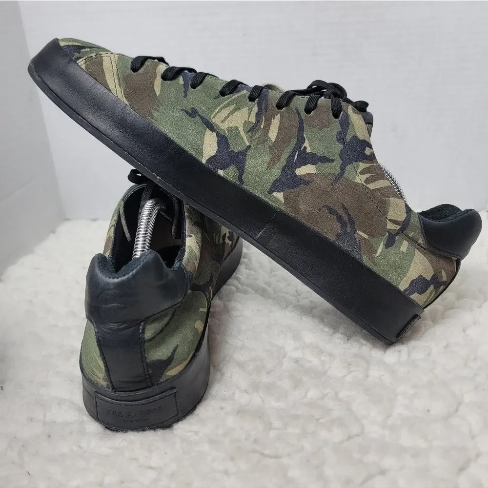 rag & bone New York Camo Canvas Leather Low Top Sneakers Men’s Size 45 EU 12
